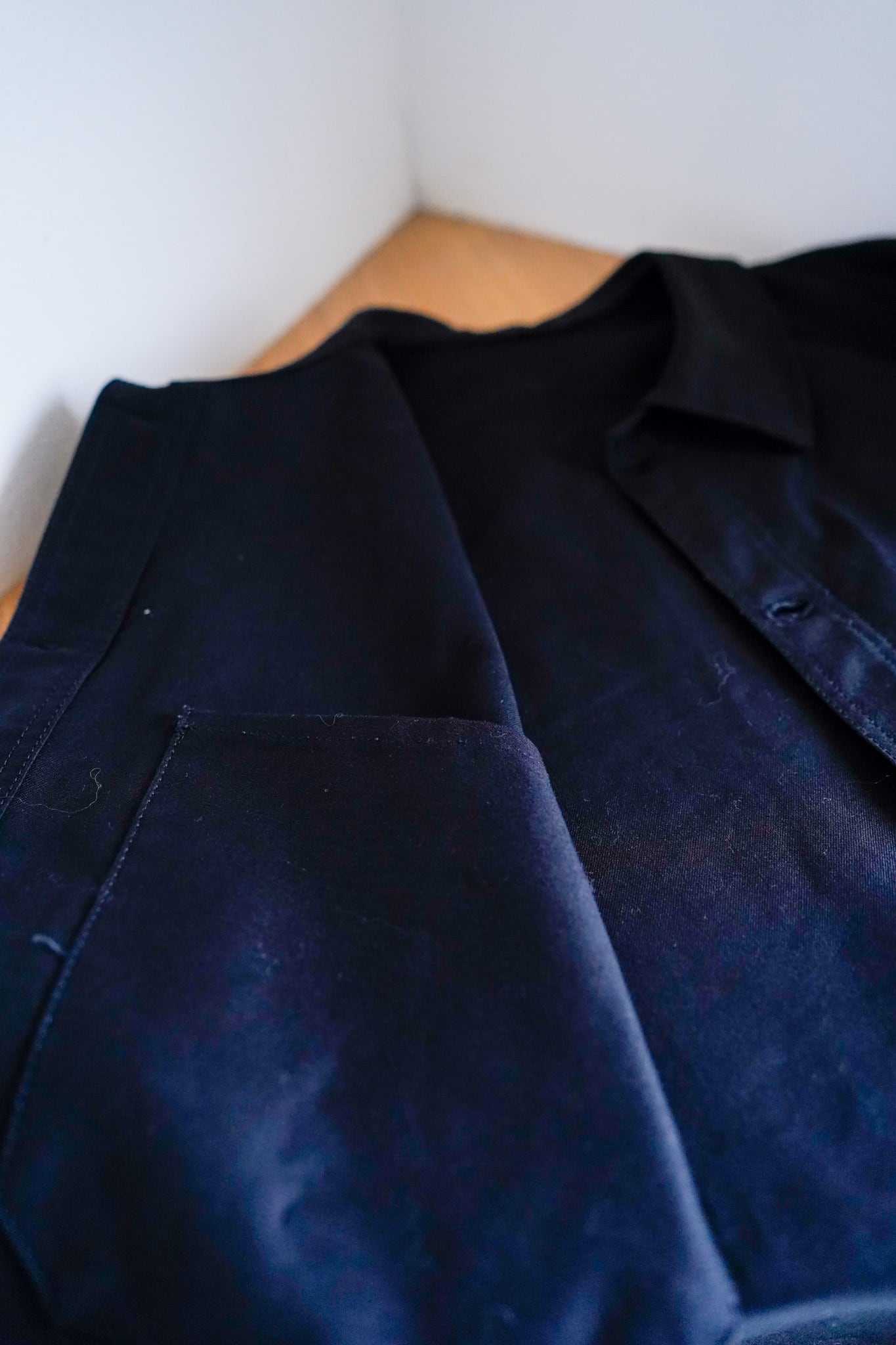 ブラックモールスキンジャケット　80s　鬼フェード ブラックモールスキンジャケット 80s 鬼フェード