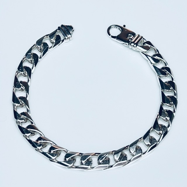 VINTAGE TIFFANY & CO. Curb Chain Bracelet Sterling Silver | ヴィンテージ ティファニー カーブ（喜平） チェーン ブレスレット スターリング シルバー