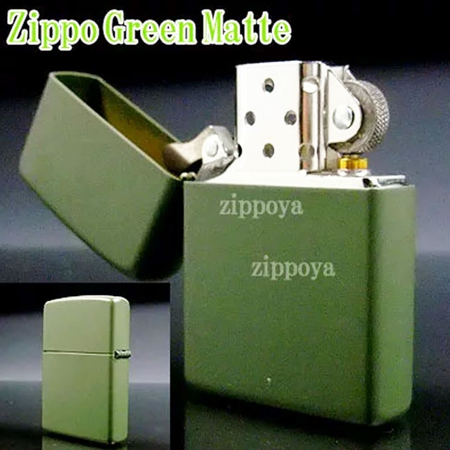 【ZIPPO】Green Matte グリーン マット 221 ジッポヤ