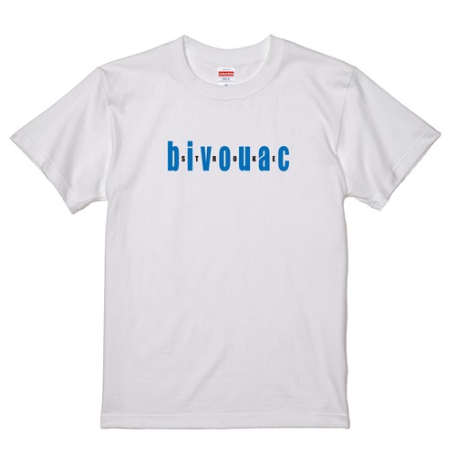 bivouac ジョーダンTシャツ(ホワイト×ライトブルー)サイズL