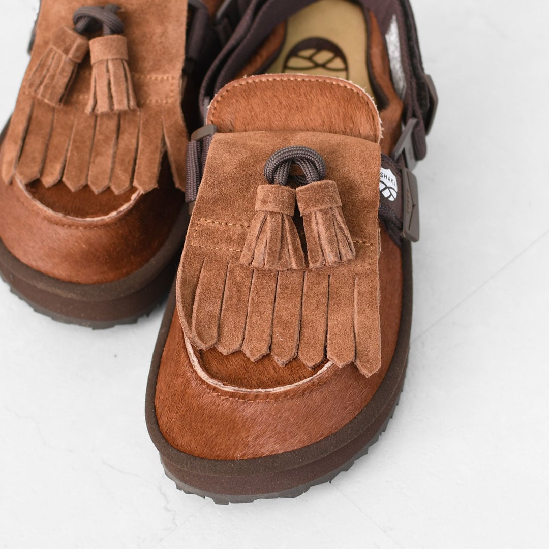 SHAKA [シャカ] MOC MULE TASSEL COWHAIR [SK-339] キルトタッセル付き