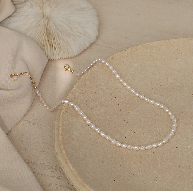 Freshwater pearl necklace＊S-881