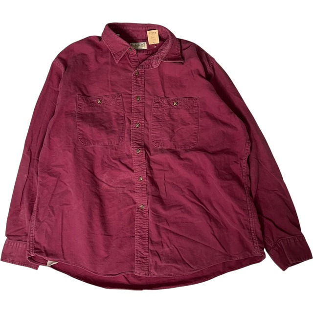 【80's】【Made in USA】L.L.Bean   ヘビーネルシャツ　XL