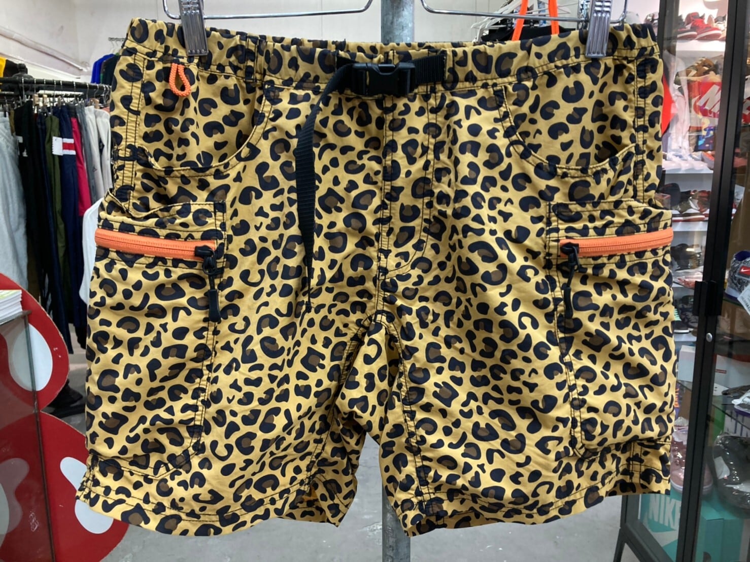 GRIP SWANY × atmos GEAR SHORTS LEOPARD MEDIUM AT20-037 60KG7250 