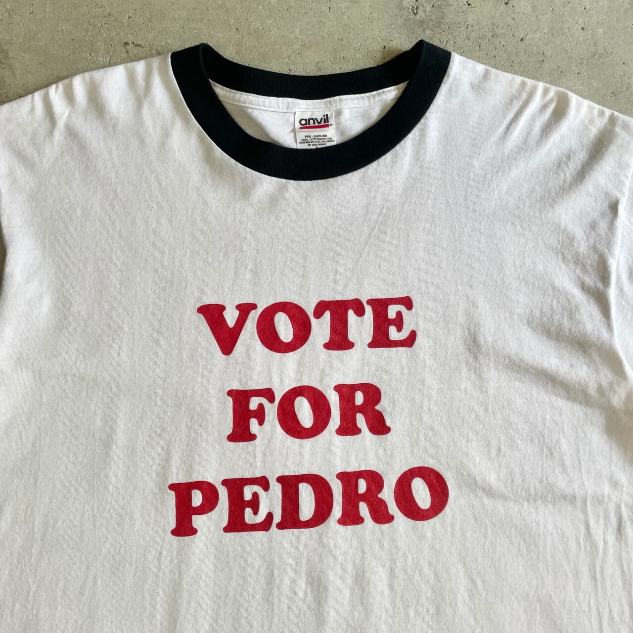 PEDRO　ロゴ刺繍Tシャツ　BLACK　XXL