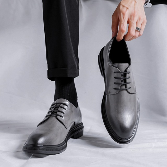 クラシックプレーントゥドレスシューズ　3カラー　LB1408