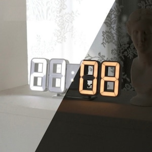 pure dual LED clock / ピュア デュアル  LED デジタル クロック 時計 置き時計 壁掛け時計 韓国雑貨