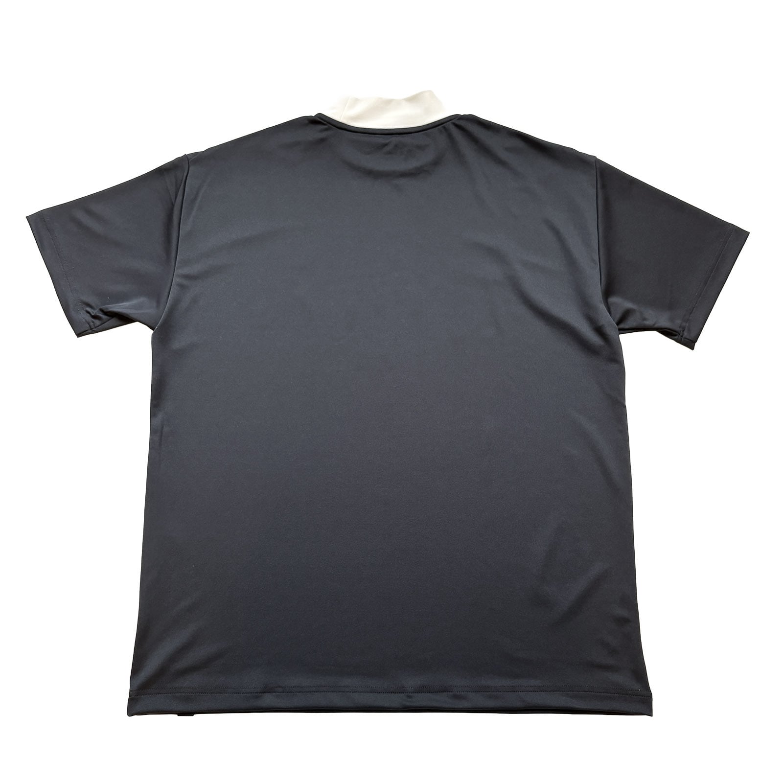 8G SHOOT　LOGO PRINT MOCK NECK S/S TEE LOGO PRINT MOCK NECK SHIRT - BLACK / WHITE - | 8G SHOOT WEBSTORE