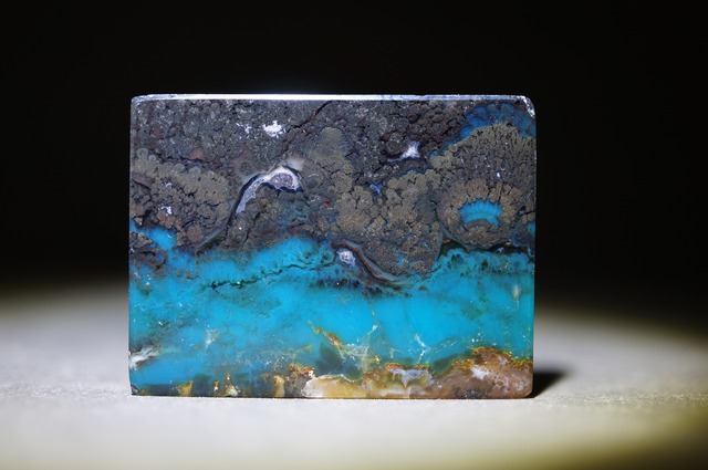 インドネシア産ブルーペトリファイドウッド Blue Opalized Petrified Wood 2120