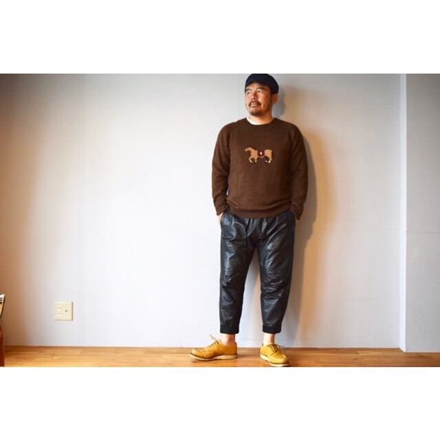 Simva123-0053-BK Leather Easy Pant Black | O'KEEFFE Online Store