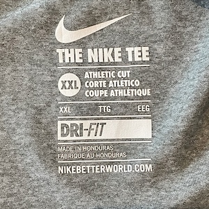 【NIKE】ベースボール Tシャツ 七分袖 DRY素材 2XL ナイキ アメリカ古着