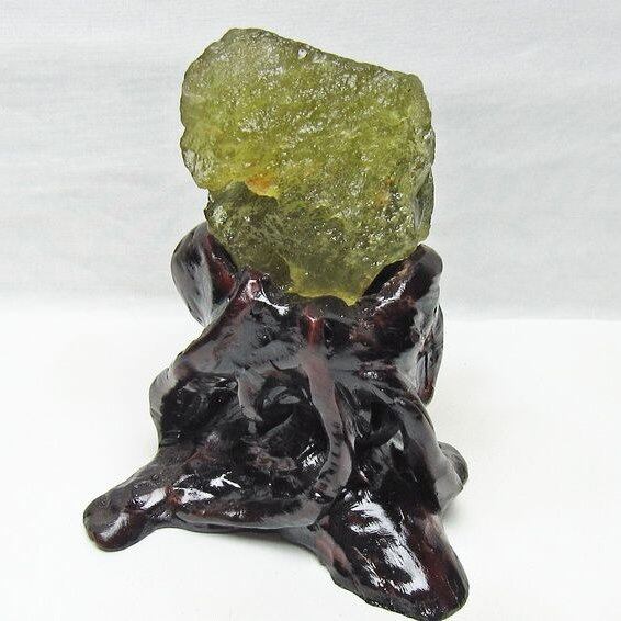 リビアングラス 原石 台座付属 一点物 199-968