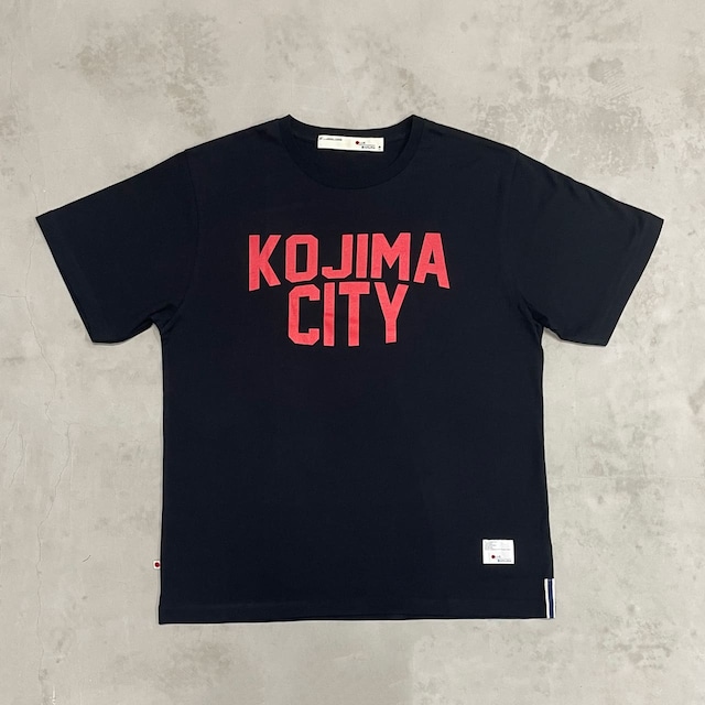 KOJIMA CITY PRINT T-SHIRT / BLACK-RED