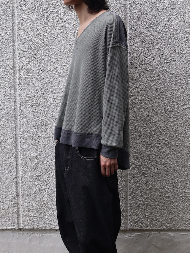 patchwork design thermal top