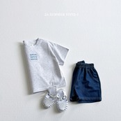 【取寄/韓国直送】VIVID-I 26/SM  モア刺繍バイカラー上下セット｜夏服｜韓国子供服