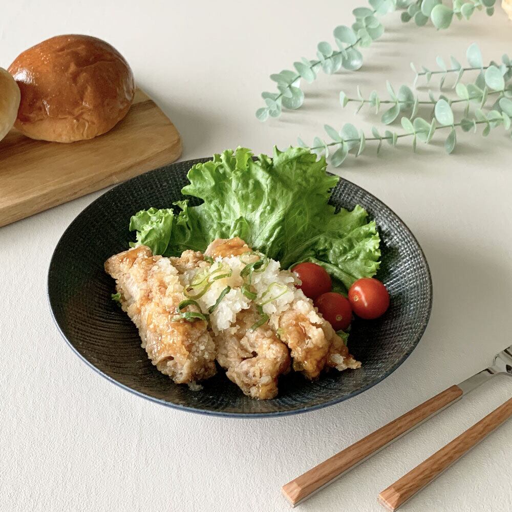 深皿 パスタ皿 おしゃれ 宙 22.0cm 7.0深皿 麺皿 カレー皿 和食器 美濃