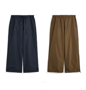 【TAION UNISEX】NONDOWN MILITARY REV.WIDE PANTS