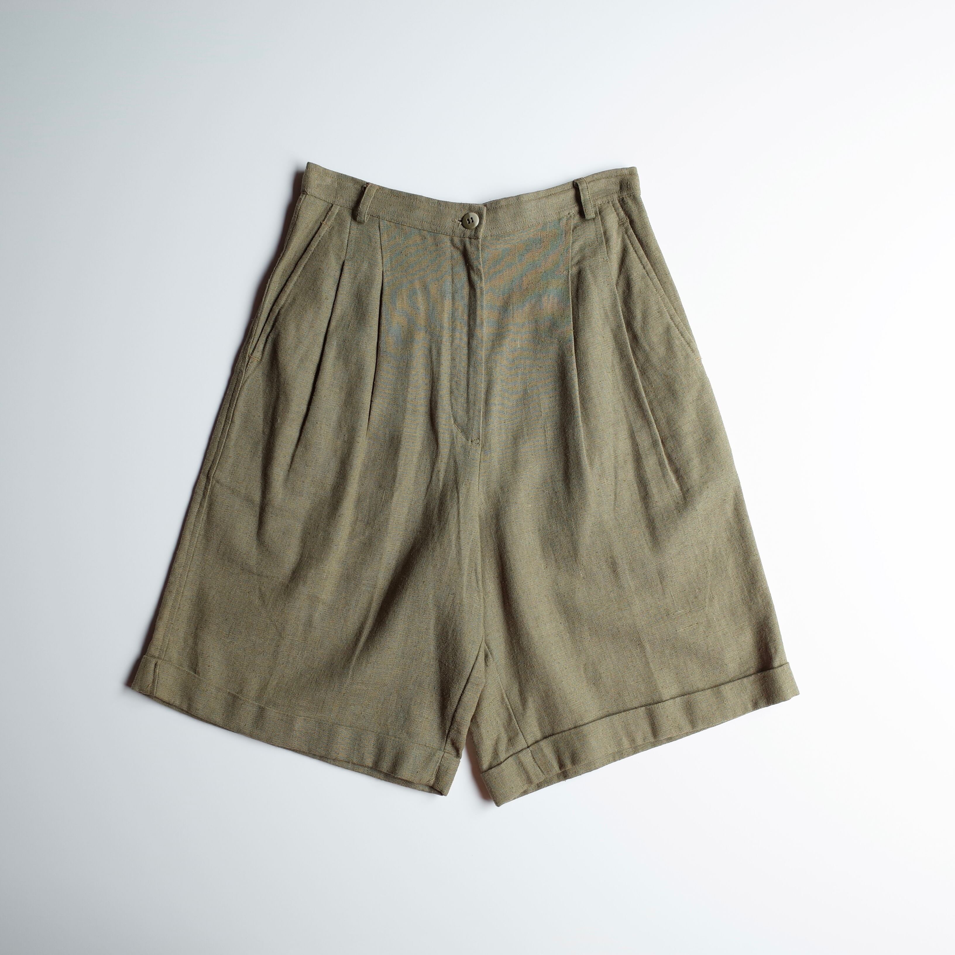 80s French connection cotton linen culottes