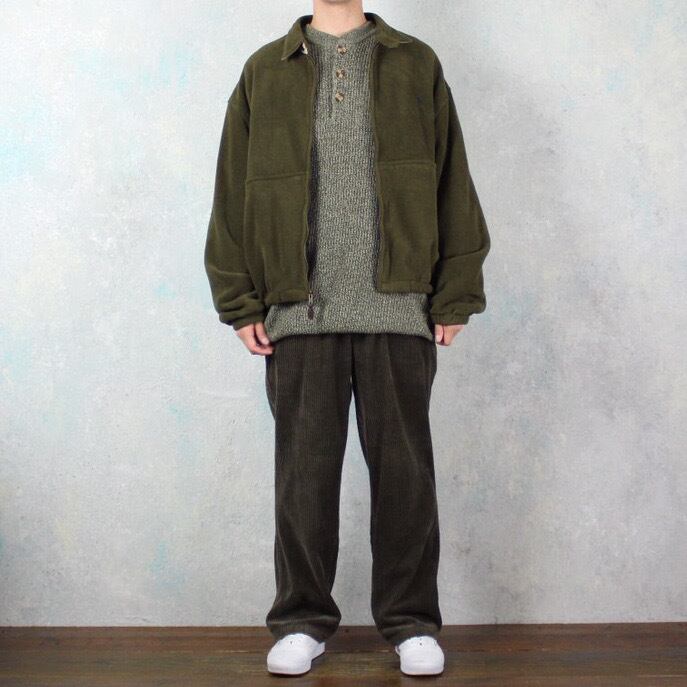 1980's Polo by Ralph Lauren カーキ フリース スイングトップブルゾン