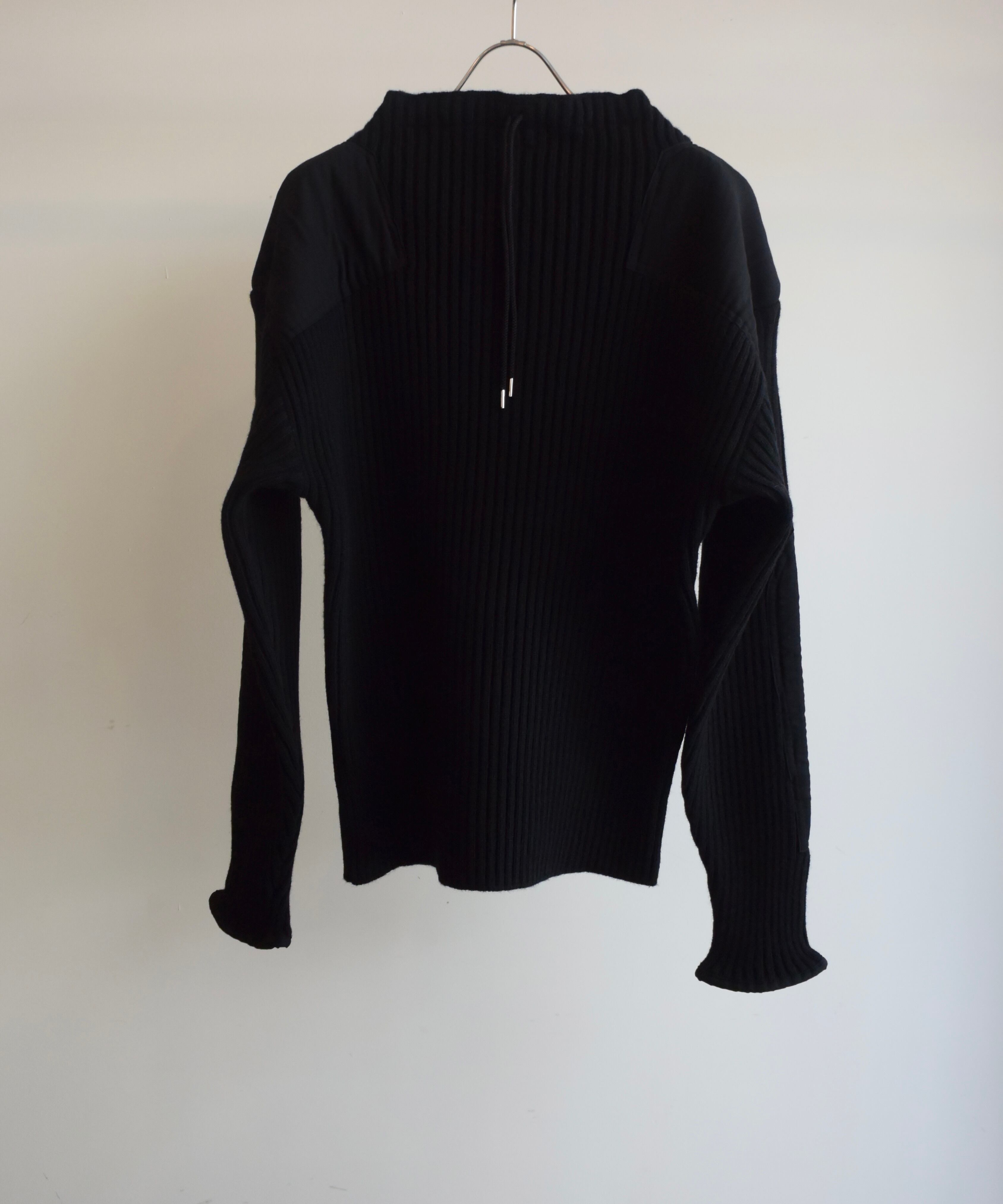 フミカ ウチダ RIB PATCHED SWEATER FU-Q-KT007