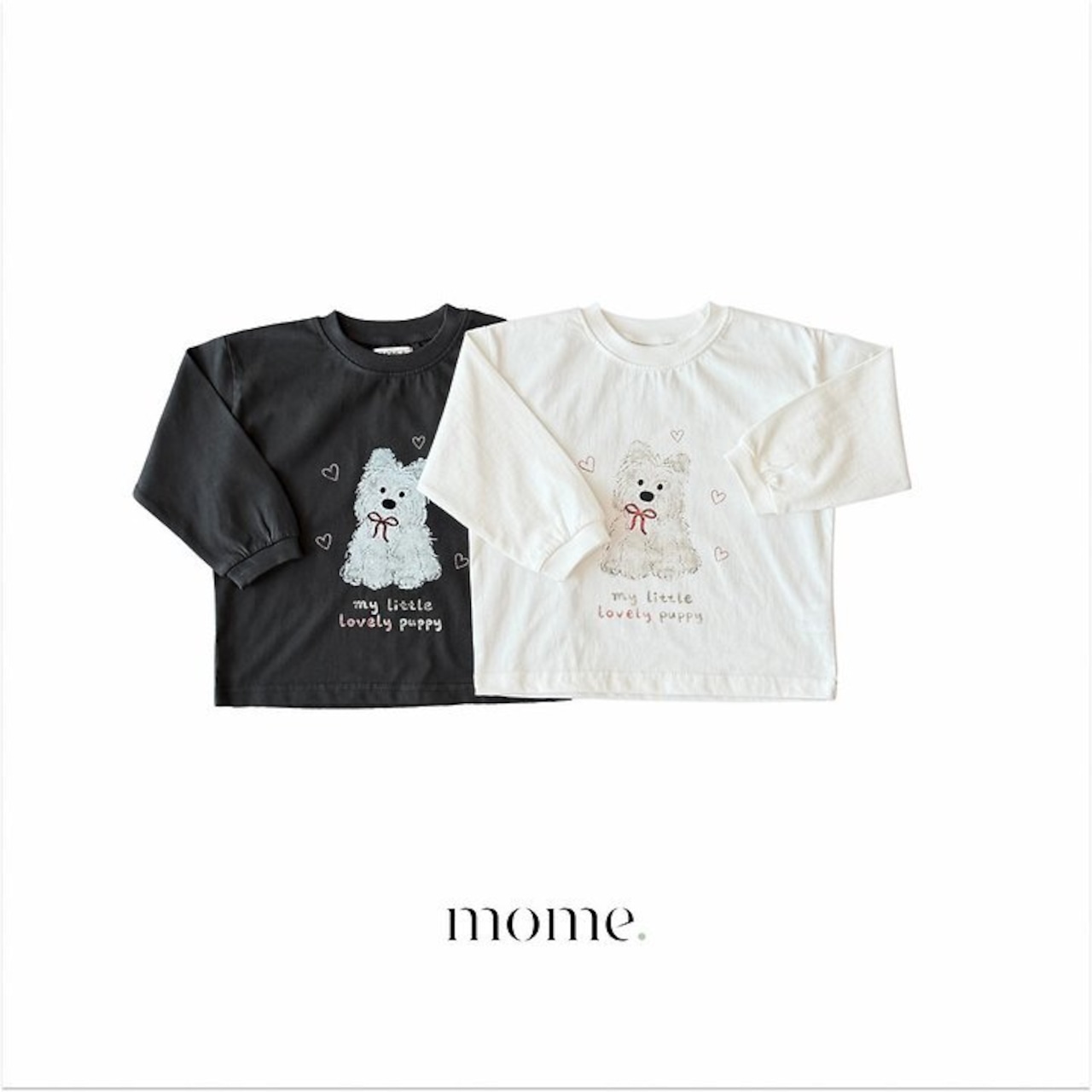 韓国子供服 / 26Autumn / 〖取寄〗MOME / リトルパピーTシャツ / キッズ服 /ナチュラル服 / 秋服 *XS~XL*