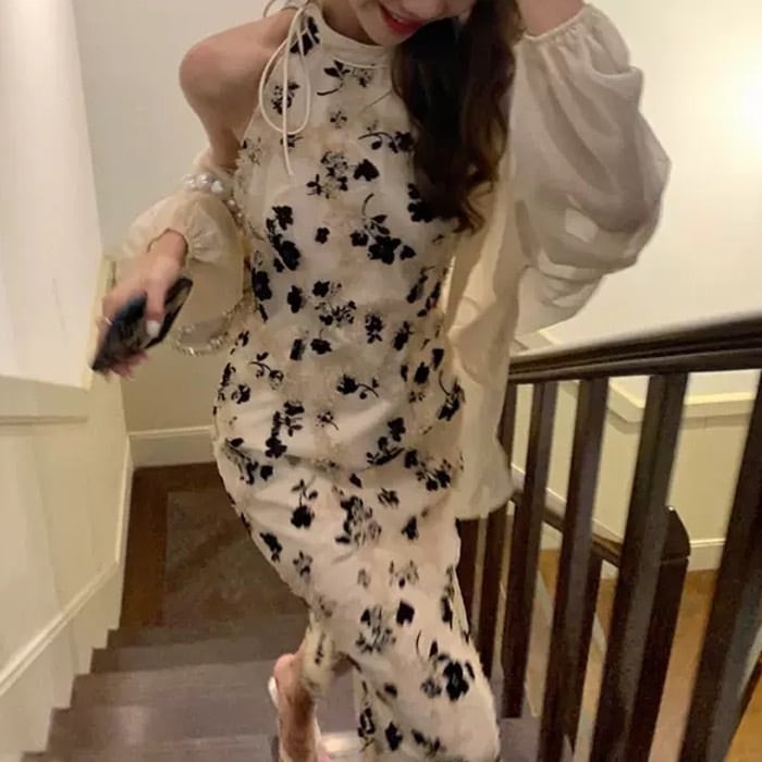 ワンピース ドレス ノースリーブ クルーネック S/L ワンピース ドレス ノースリーブ クルーネック S/L | galleryRaku