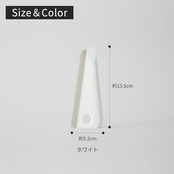 マーナ (marna) キッチンスキージー (自立/掛ける/ホワイト) キッチン 調理台 まな板 ふきん 汚れ落とし (かけ収納) 水切りワイパー K759W