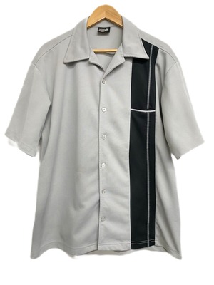 90-00sUSA Polyester Open Collar Shirt/L