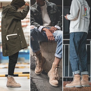 Sand Suede Lace-Up Boots / サンド スエード レースアップ ブーツ