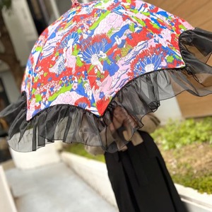 nuts 日傘 オーガンジーフリル