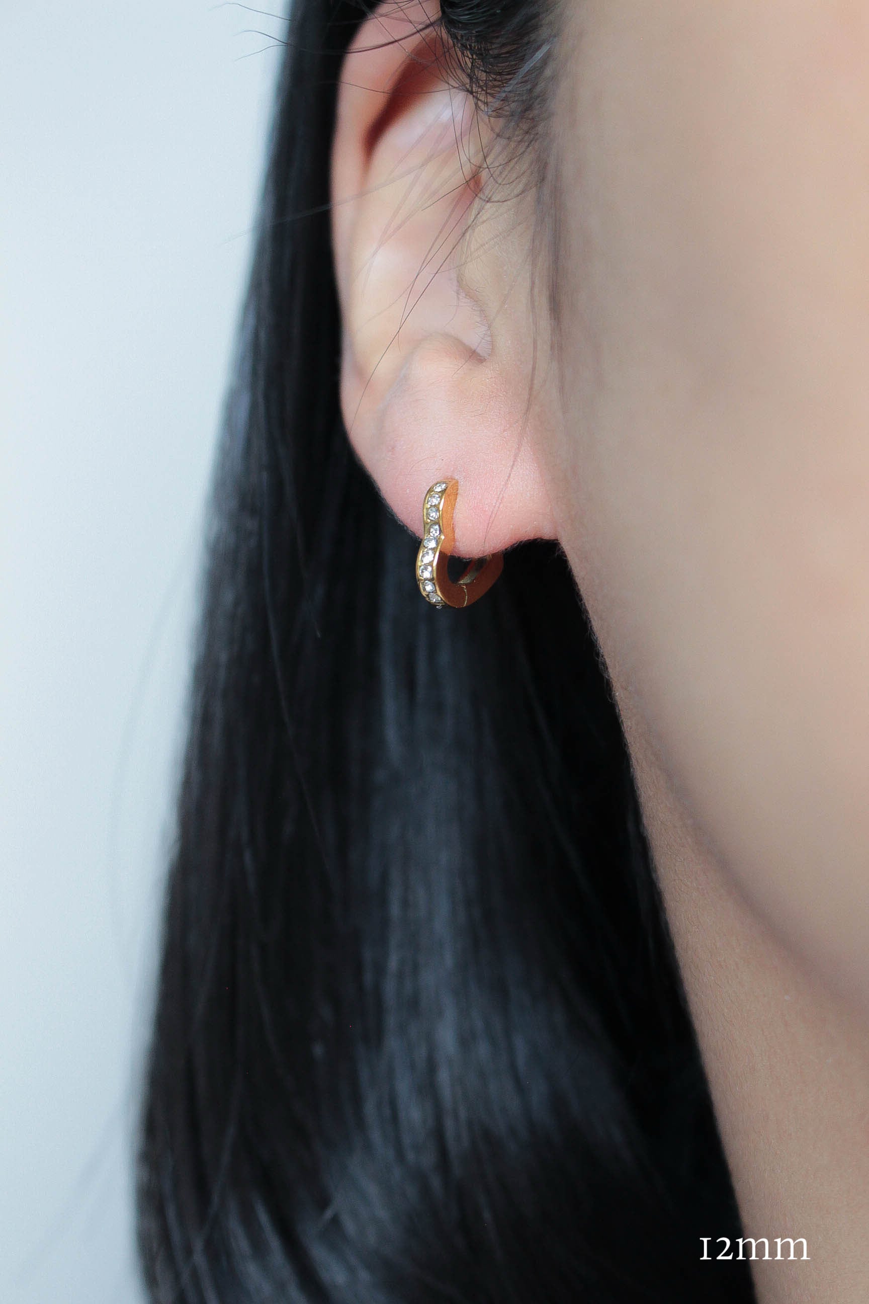 6/3(wed)再販 Heart Hoop Zirconia Pierce | ebine(エビネ)|金属