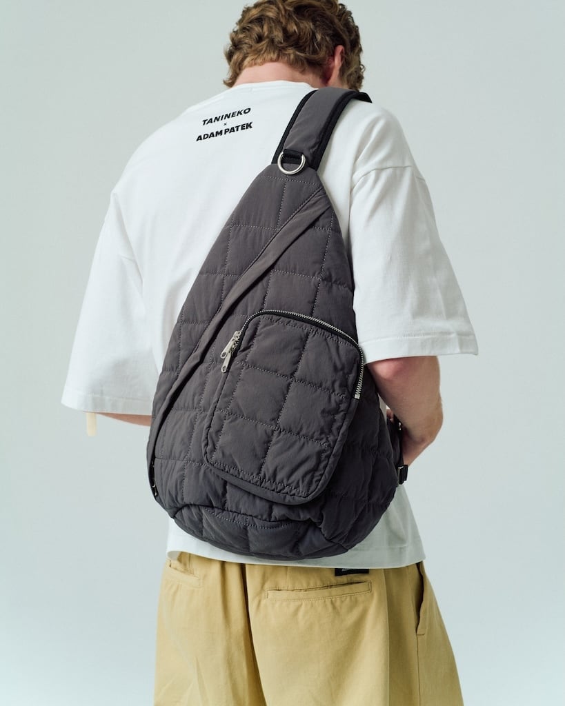 ADAM PATEK square quilt sling bag (GRY) AP2529003