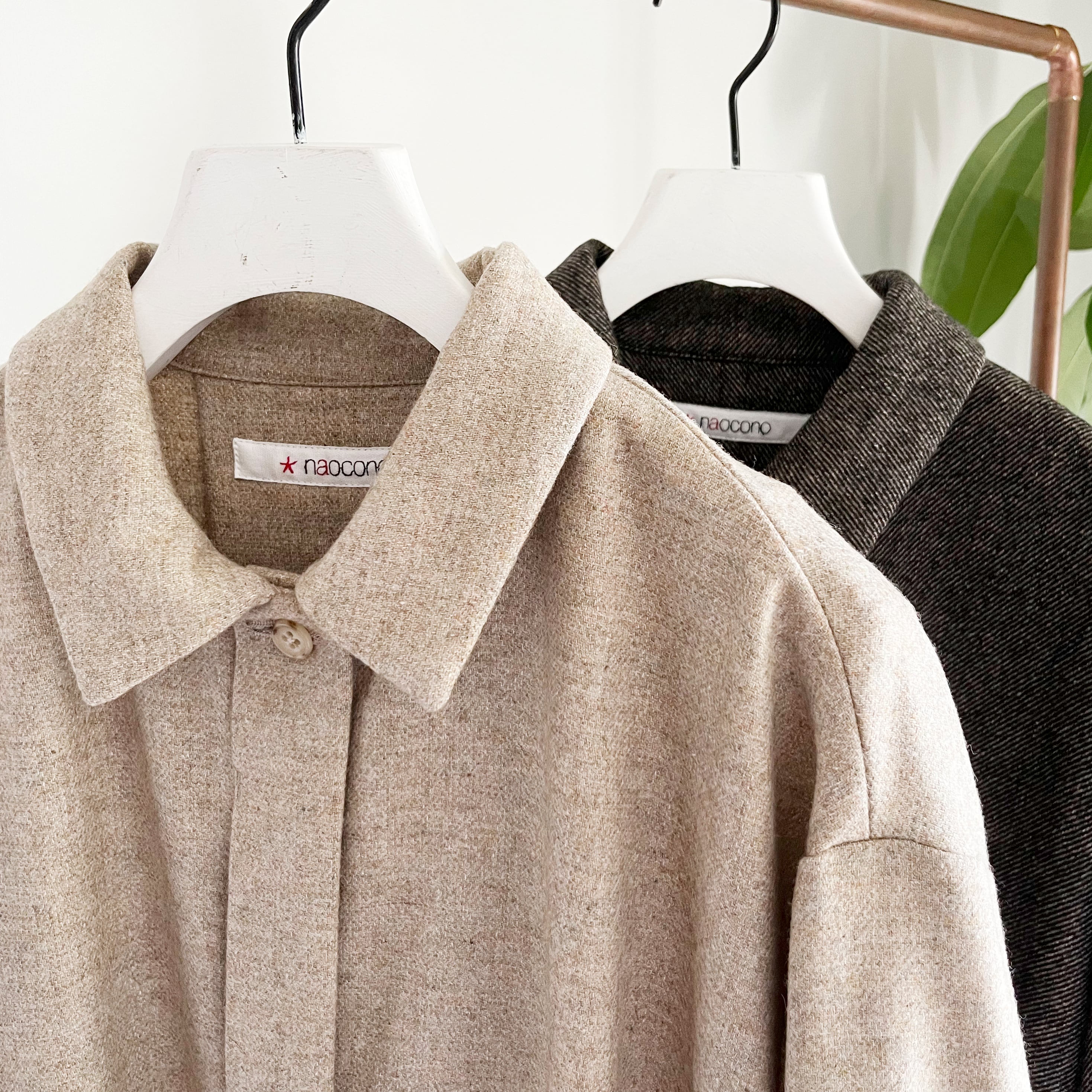 ツイルウールコートワンピース（D23) | naocono