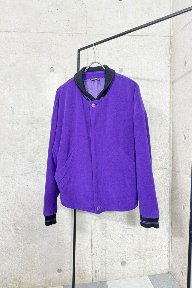 "Istante(Versace)" purple cashmere blouson