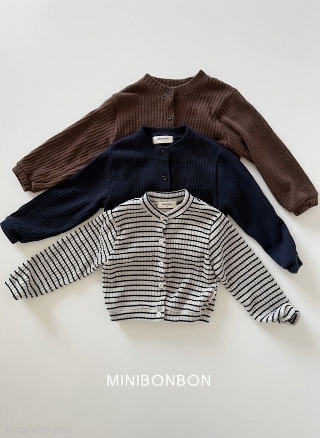 【取寄】minibonbon|throw-on cardigan|サラッとカーディガン|XS-JL|kids&jr|26 autumn