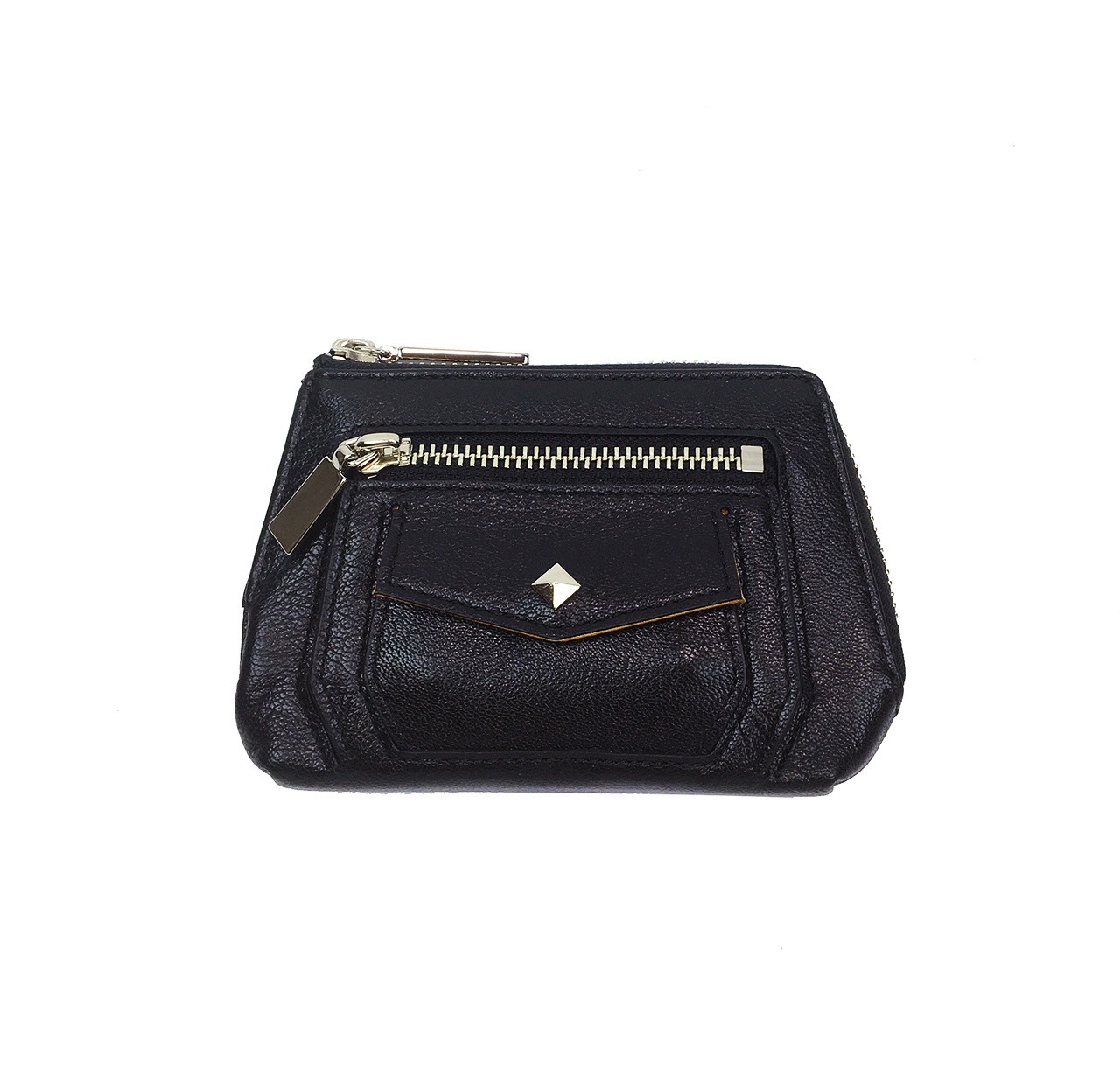 Metalic  Zip Wallet　 BLACK