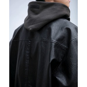 ★LOOSE BIKE WEAR STAND UP COLLAR TOP　　　A0871