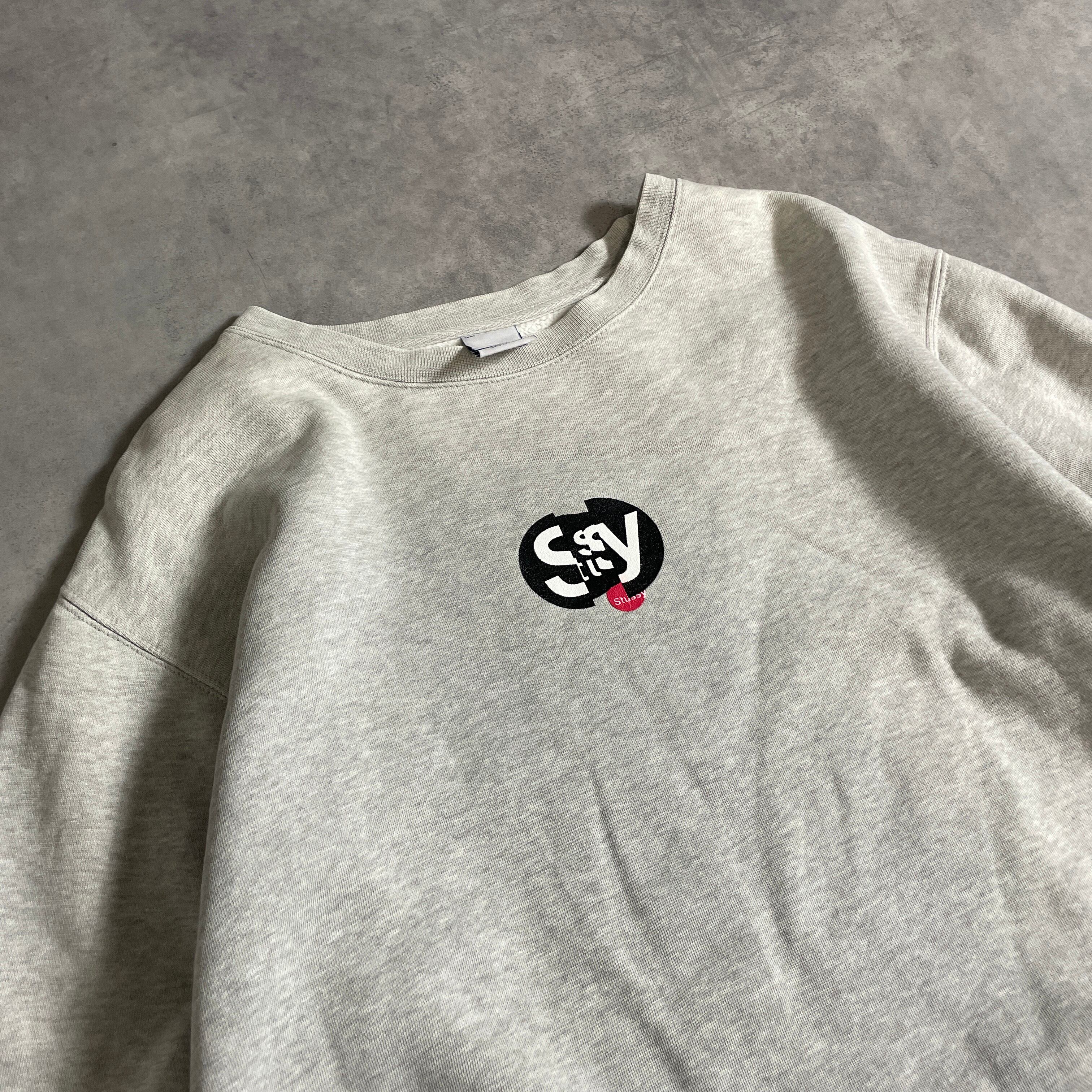 希少 90s-00s old stussy 袖ロゴ スウェット グレー | SALONE