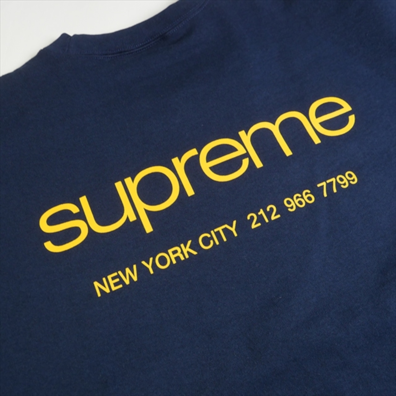 SUPREME シュプリーム ネイビー クルーネック トレーナー supreme 