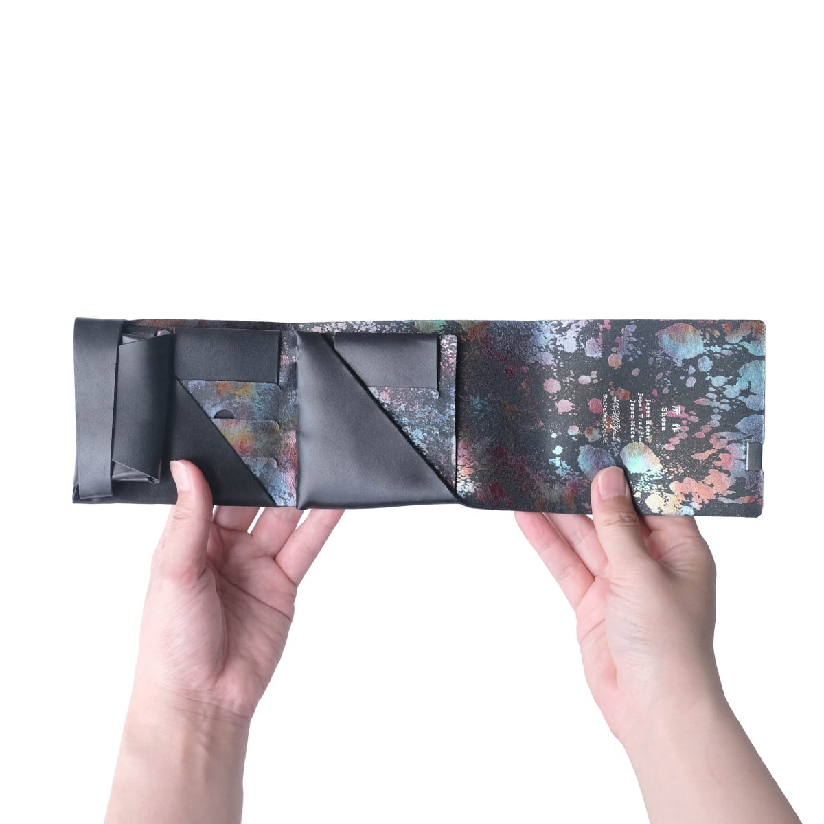 Aurora ショートウォレット2.0 ブラック×オーロラ | 所作 Shosa