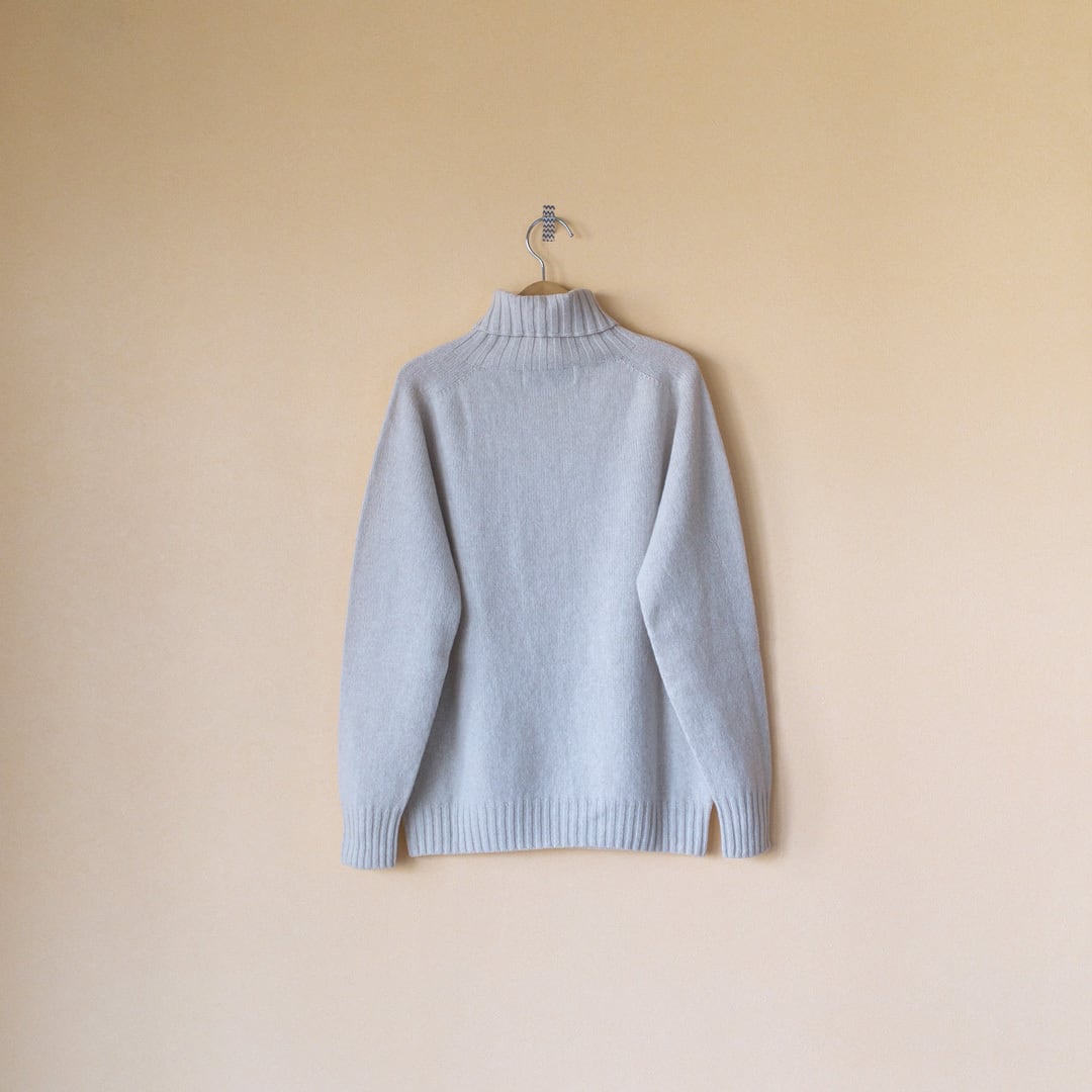 ARMEN アーメン polo neck saddle shoulder PO ラムウールポロネック ...