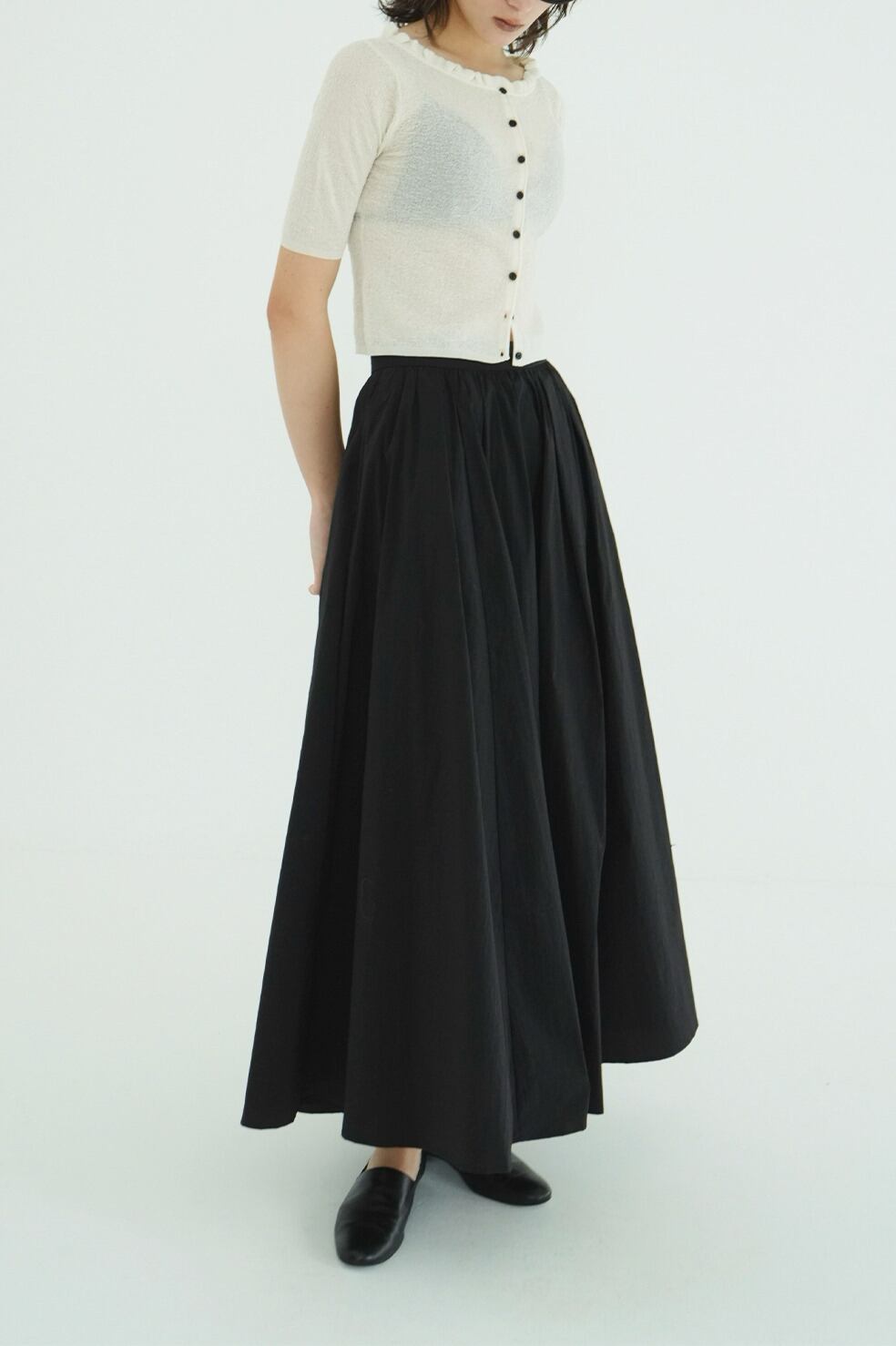 CLANE VOLUME FLARE AIRY SKIRT | FLICKA ASHIYA