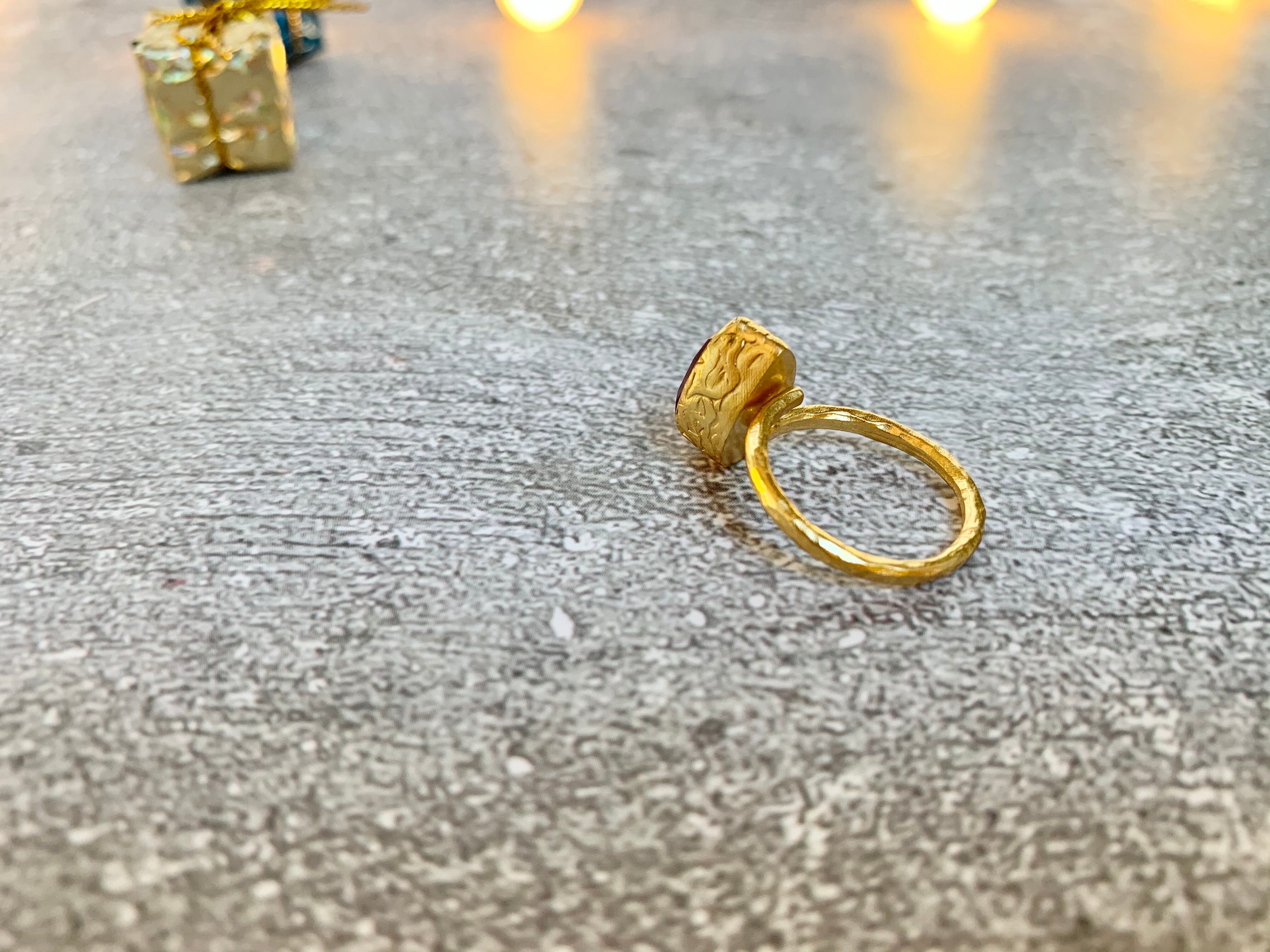 トルコ天然石リング2T