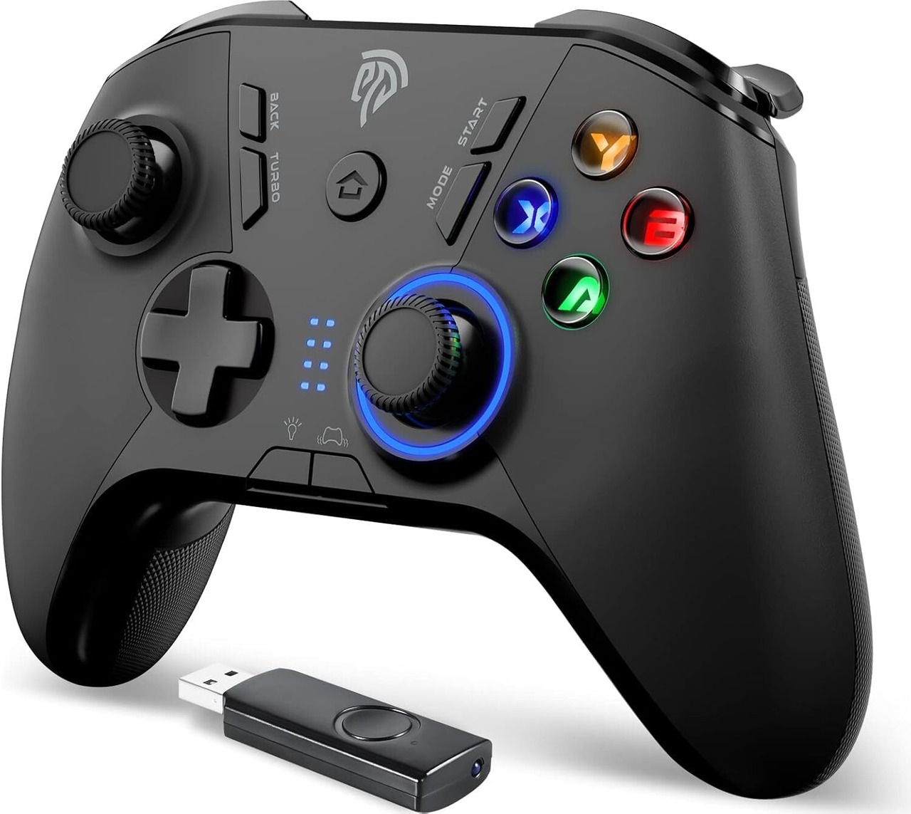 PC無線コントローラー PC ゲームパッド 無線 steam deck対応 マクロキー プログラム編集機能 2.4Gワイヤレス 低遅延 HD ...