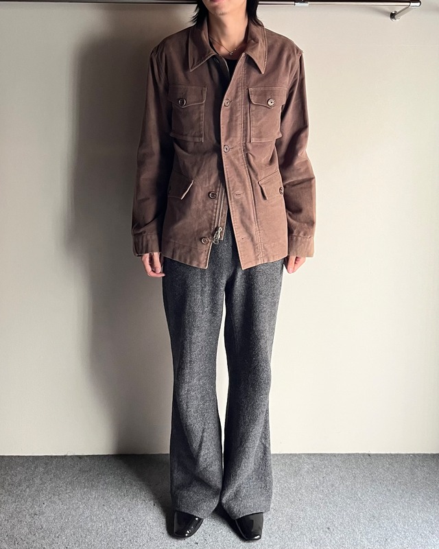 【MARC JACOBS】moleskin 4-pocket safari jacket
