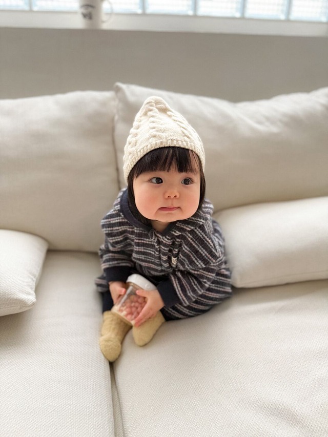 予約⌇onu/ Cable knit beanie