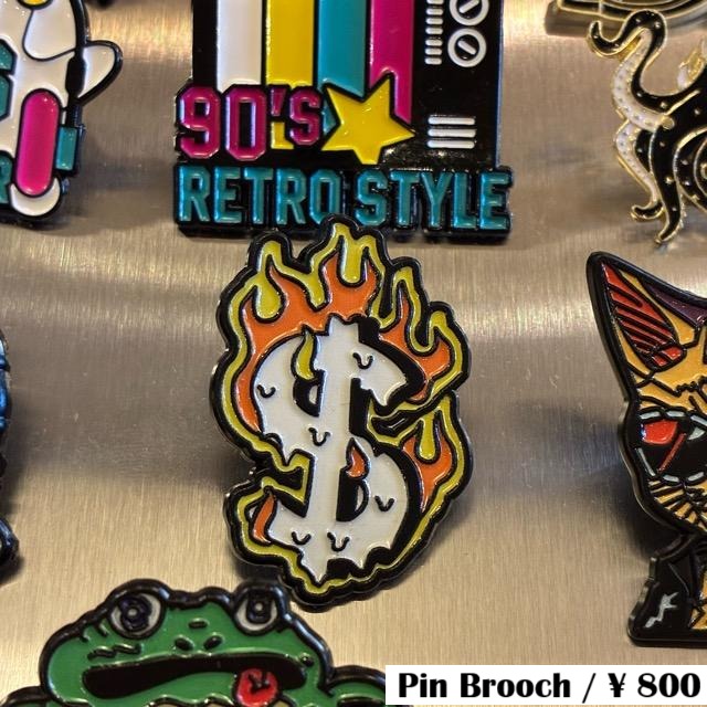 TOPANGA Jewelry Pin Brooch Burning dollar TOPANGA Jewelry Pin Brooch Burning dollar