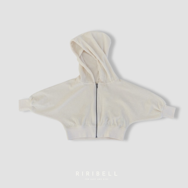 予約【EARTH THE ARCHIVE】Volume hoodie - Ecru cream / 11月上旬入荷予定