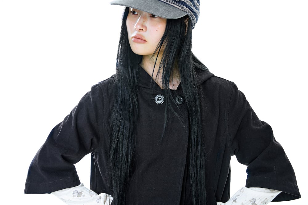 Coyseio コイセイオ カプリ ジャケット COYSEIO] HOODED CAPRI JACKET BLACK 正規品 韓国ブランド 韓国通販