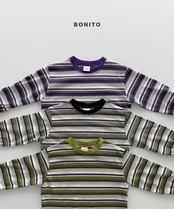 韓国子供服 / BONITO / 26Autumn / ストライプ長袖Tシャツ / 秋服 *12M~JM *